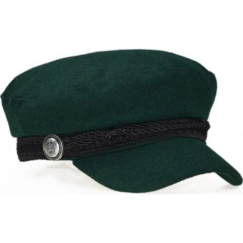 New Winter Hats For Women French Style Wool Baker Boy Hat Cool Women Baseball Cap Black Visor Hat Gorras Casquette Newsboy 2020