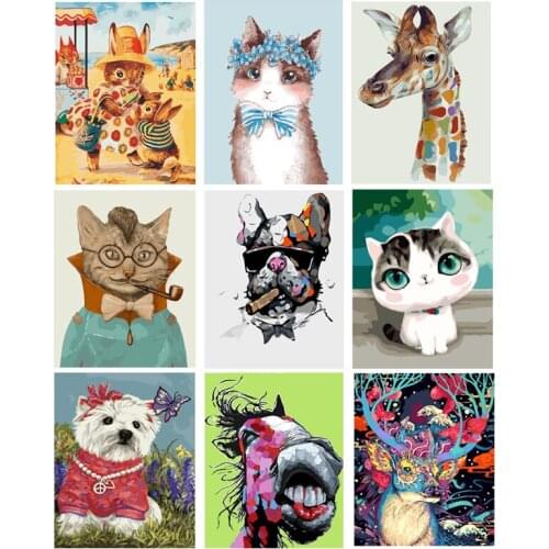 Full Square Diamond Painting Cat 5D DIY Animal Diamond Embroidery Cross Stitch Kit Rhinestone 3D Mosaic Handmade Gift Home Decor