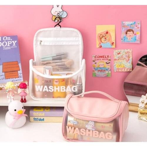 Simple makeup woman large capacity advanced sense new oversized toiletries travel articles portable storage bag J05