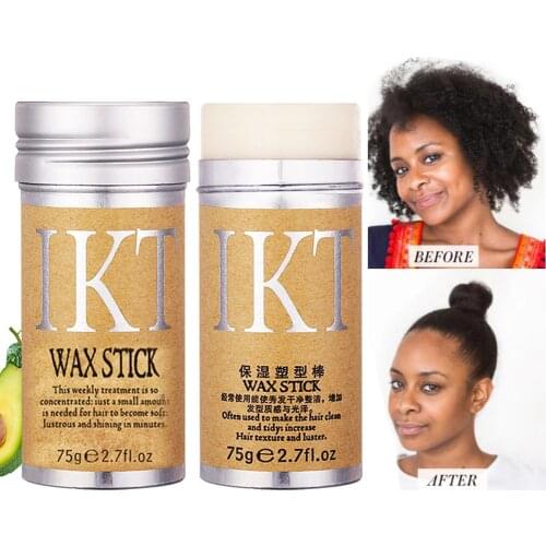 Avocado Hair Wax Portable Hair Edge Control Gel Stick Professional Hair Finishing Cream Not Greasy Hair Oil Styling Pomade Stick