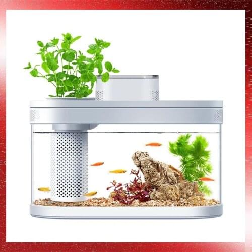 Mijia Geometry Amphibious Eco Fish Tank Pro Automatic Timing Feeding Wifi Smart Box Work With Mijia Full Color Gamut Lighting