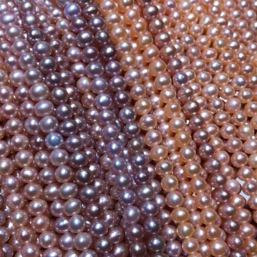 MADALENA SARARA Wholesale 4-5mm Freshwater Pearl Pearl Strand Fine Luster For DIY Jewelry Making Women Pearl Necklace