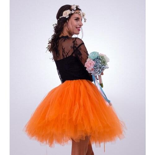 Women Sweet Tulle Skirt Short Tutu Mini Skirts Adult Fancy Ballet Dancewear Party Costume Ball Gown Mini skirt Summer 2021 New