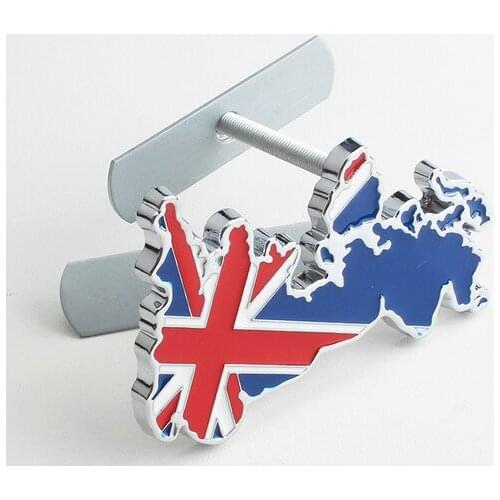 3D Metal with Screw England UK Flag Auto Emblem Badges Decal Sticker Car Accessories