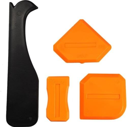 4pcs/set Sealant Spatula Caulking Tool Silicone Scraper Glue Shovel Remover Floor Glass Cement Cleaning M7DA
