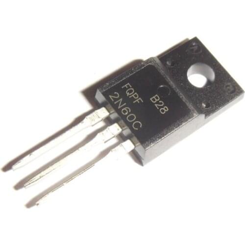50pcs/lot 2N60 FQPF2N60C Field-Effect Transistor MOSFET N TO-220F