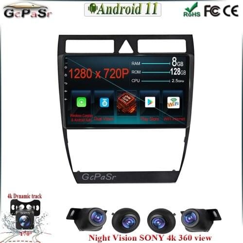 9'' Android 10 Carplay for Audi A6 C5 1997-2004 S6 2 1999-2004 Car Multimedia Video player GPS Navigation BT WIFI