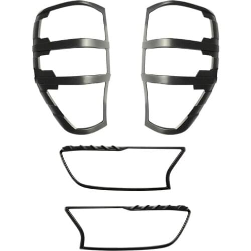 Car styling molding exterior trims plate cover fit for ranger T7 T8 xl xlt wildtrack mk2 mk3 front rear tail lamps lights cover