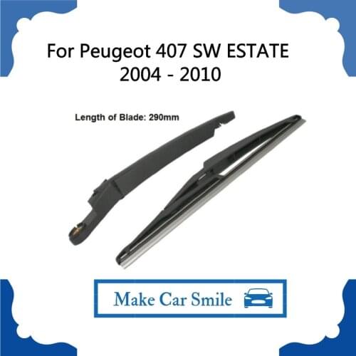 For Peugeot 407 SW 2004 - 2010 Rear Windshield Wiper Arm + Blade New set