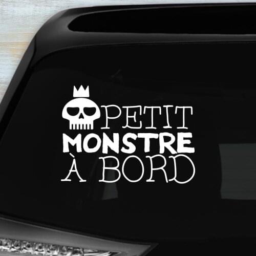 FD546 Baby LITTLE MONSTER ON BOARD BUMPER STICKER Car Sticker For Auto Decal Window Waterproof Removable Decor Car-styling