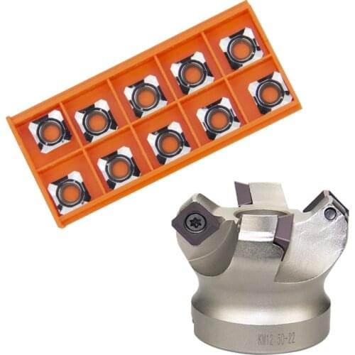 Milling cutter head KM12-50 63 80 100mm 45degree Cutting Adapter Carbide Insert SEKT1204 CNC Lathe Machine Face Milling Cutter