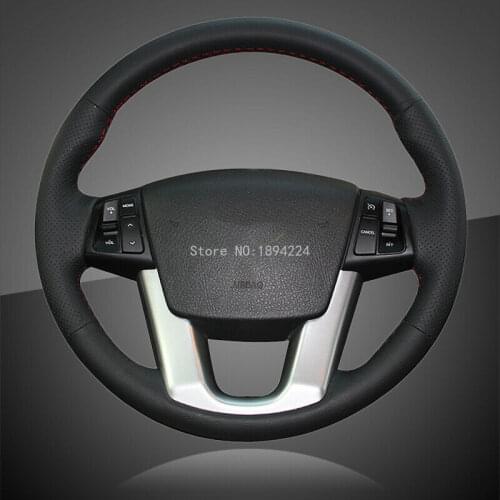 Interior Hand Stitched Car Steering Wheel Cover for Kia Sorento 2009-2014 k7