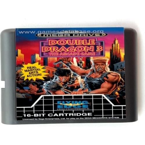 Double Dragon 3 16 bit MD Memory Card for Sega Mega Drive 2 for SEGA Genesis Megadrive