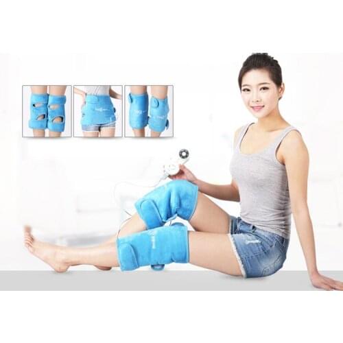 Health Care 1 Pair Electric Heating Knee Pads Far Infrared Magnetic Therapy Arthritis Rheumatism 220V 30W Adjustable Temperature