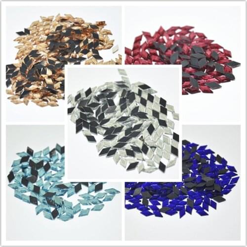 NEW Hotfix Rhinestone Craft Glass Crystals Rhombus Iron On Flat Back Stones 4x8mm 5x10mm 6x10mm