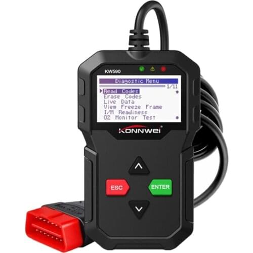KONNWEI KW590 OBD Diagnostic Tool Car Code Reader Automotive OBD2 Scanner Support Multi-Brands Cars&Languages