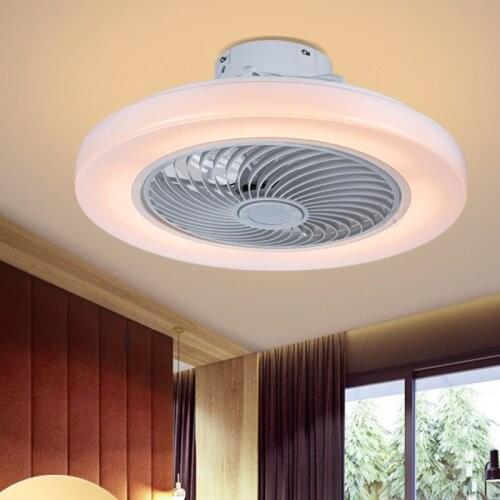 Ceiling Fan Lamp Ceiling Lamp Modern Minimalist Bedroom Dining Room Home Invisible Lamp Fan Nordic Chandelier with Fan