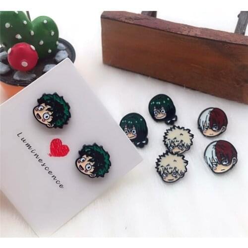 My Hero Academia Earring cosplay Prop Stud Metal Earring Jewelry Accessories Eardrop