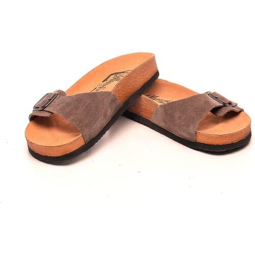 Moosefield Genuine leather 2021 new fashion summer open toe women slippers non-slip orthopedic eva sole 35-43 size slippers