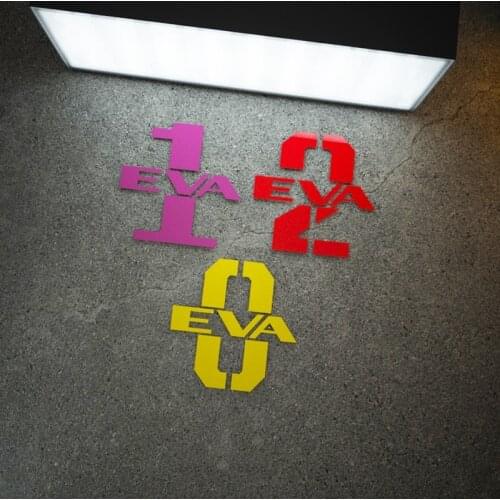 Car Styling Vinyl Decals Motorcycle Auto Oil Tank Body Sticker for Cartoon NERV new century Mech No. 1 machine 01 02 03