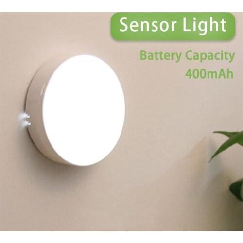 USB Rechargeable Motion Sensor Night Light, LED Stick-On Closet Light with Motion Sensor, for Wall, Stairs, Cabinet, Hallway