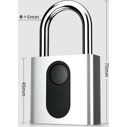 Automatic Fingerprint Lock Nokelock Electronic Padlock Iron Door Locker Luggage Lock Travel Business Office