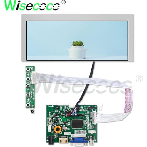 800*300 7.8 inch lcd ips screen with VGA lvds driver board for stretched Bar industrial display LCDAA078AA01