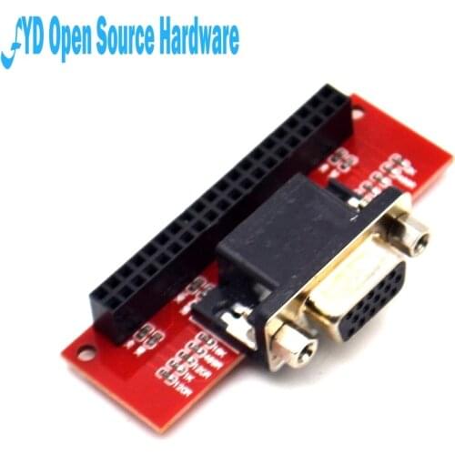 1pcs New Version VGA666 Adapter Board DPI dtoverlays Module For Raspberry Pi 3B / 2B / B+ / A