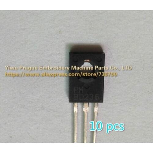 10pcs IC Transistor BD236 for Genuine Dahao board P/N EF119 EF119A EF119C Chinese embroidery machine parts circuit card chips