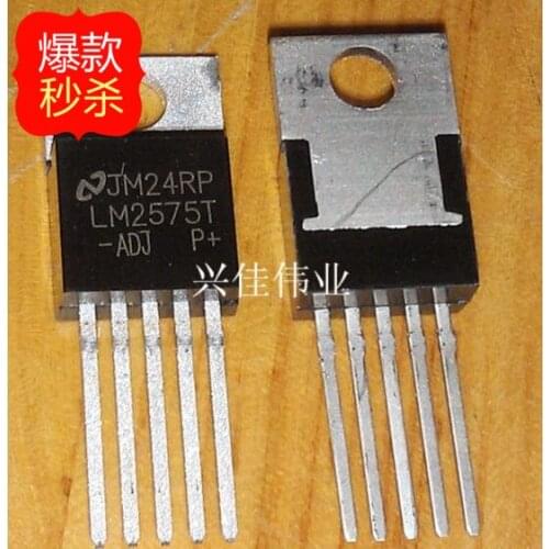 10PCS New LM2575T-ADJ LM2575-ADJ TO220-5 5-terminal regulator