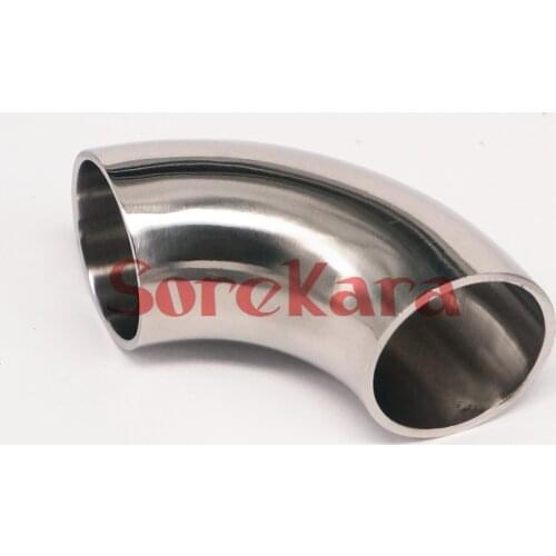 28mm O/D 304 Stainless Steel Sanitary Weld 90 Degree Elbow Pipe Fitting