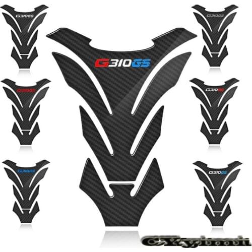 3D Carbon Fiber Motorcycle Fuel Tank Pad Cover Protector Decal Stickers For BMW G310GS G 310GS G310 GS G 310 GS
