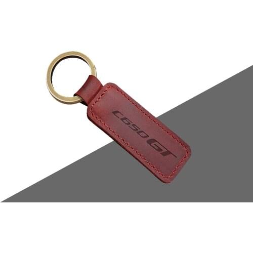 Motorcycle Keychain Cowhide Key Ring Case for BMW Scooter C650GT C650 GT Model