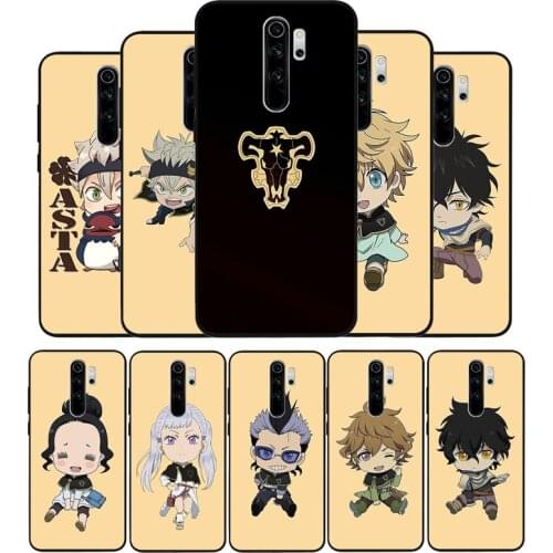 Anime Black Clover Black TPU Silicone Soft Phone Case For Redmi 4A 4X 7A 5 Plus 6 Pro NOTE 9 7 8 5 Pro 4 6
