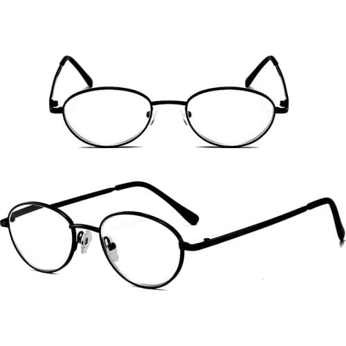 CLARA VIDA 2 Pieces!!!!Anti-Blu-ray Reading Glasses Metal Round Frame HD Fashion Super Light Men and Wome +1.0 +1.5 +2.0 To +4.0