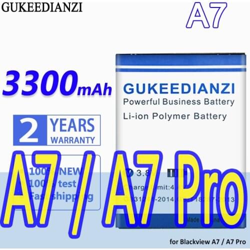 High Capacity GUKEEDIANZI Battery 3300mAh for Blackview A7 / A7 Pro A7Pro
