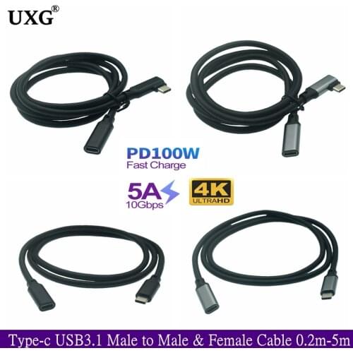 USB Type C To USB C 100W/60W PD Quick Charging Cable QC4.0 Type C Fast Charger For Huawei P40 Samsung S10 S20 Macbook Pro