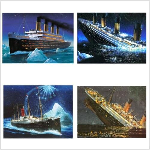 Full 5D Diy Square/Round Diamond Painting Cruise Ship 3d Embroidery Cross Stitch Mosaic Childrens Handmade Puzzle Gift
