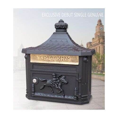 Continental Aluminum Panel Can Mail Villa Mailbox Mailbox Outdoor Newspaper Boxes Waterproof Garden