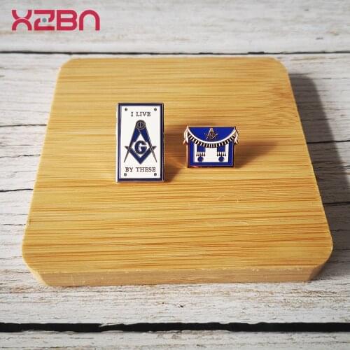 Masonic Apron Lapel Pins Badge Mason Freemason Zinc alloy material exquisite souvenir gift