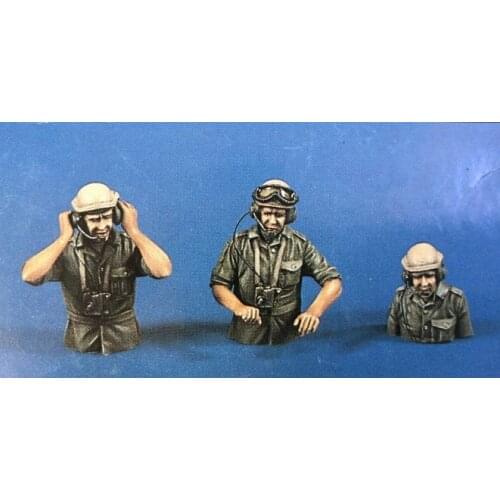 1/35 Scale Israeli Tank Soldier 3 People Miniatures Unpainted Resin Model Kit Figure Free Shipping