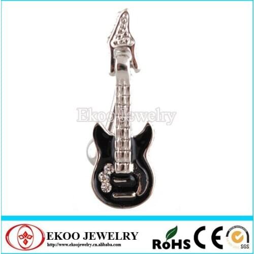 Min. order $10) Guitar Rhinestone Barbell Navel Belly Ring Button Barbell Belly Bar Body Piercing Free Shipping