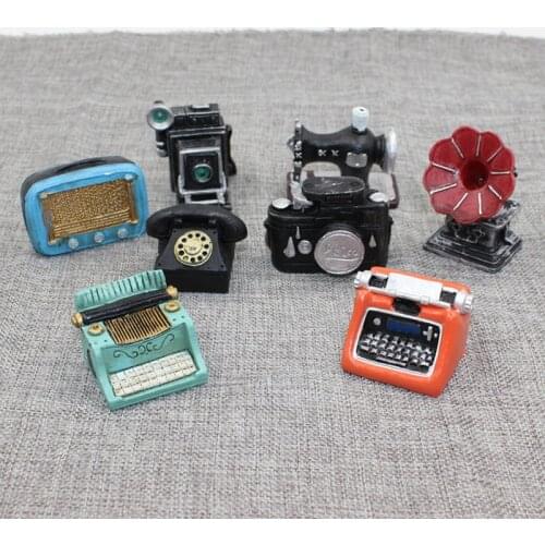 Vintage Mini Furniture Miniature Dollhouse Decoration Fairy Garden Home Decor DIY Accessories Craft Micro Landscaping