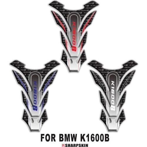 Motorcycle personality 3D fuel tank pad protective stickers fish bone modification stickers fit BMW k1600b