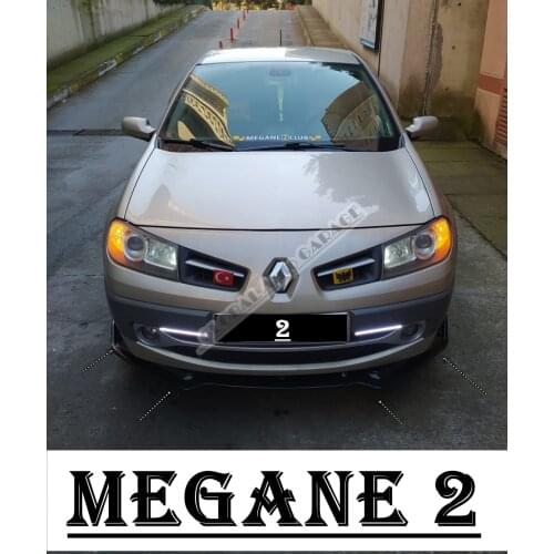 For Megane 2 Front Bumper Attachment Lip 2002-2008 Piano Glossy Black Splitter Diffuser Universal Spoiler Bumper