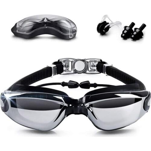 Myopia Swimming Goggles Professional Anti Fog No Leaking UV Protection Wide View Swim Goggles For Women Men Adult Youth Kids