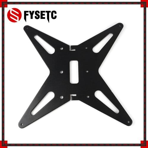 Black Upgrade CR-10 CR-10S Hotbed Support Y Carriage Anodized Aluminum Plate 4mm Thickness For 300X300X400 CR10 BLV