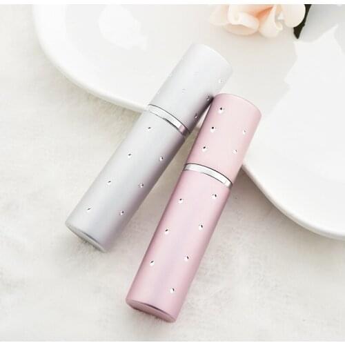 2pcs 5ml Mini Travel Refillable Spray Perfume Bottle Empty Cosmetic Containers Metal sprayer vial containe Empty Perfume Bottle