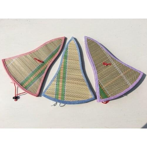 1pcs Queen size grass folding 45CM tourism shade along straw hat