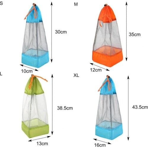 Ultralight Portable Camping Stuff Sack Drawstring Mesh Storage Bag for Outdoor Activities